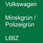 Preview: Volkswagen, Minskgrün / Polizeigrün, L66Z.